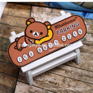 Mobile phone number plate, car parking card car parking board Temporary card